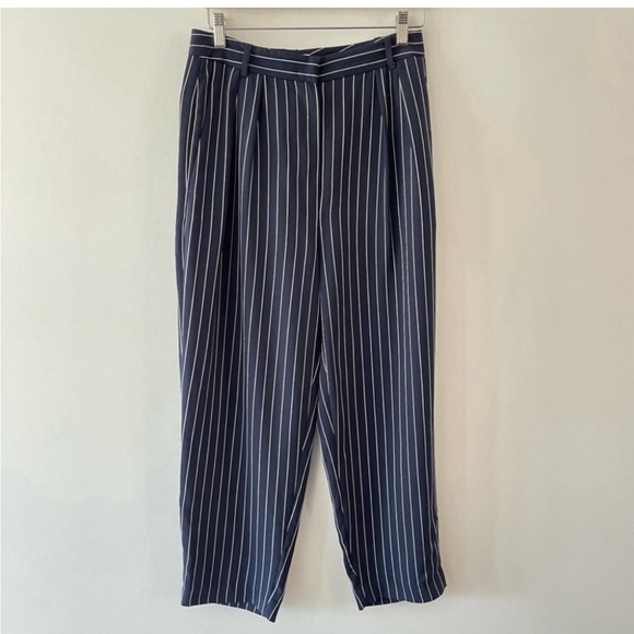 BABATON Modesto Pant Pinstripe, high-waisted trouser Navy / White size 10 - Picture 3 of 10